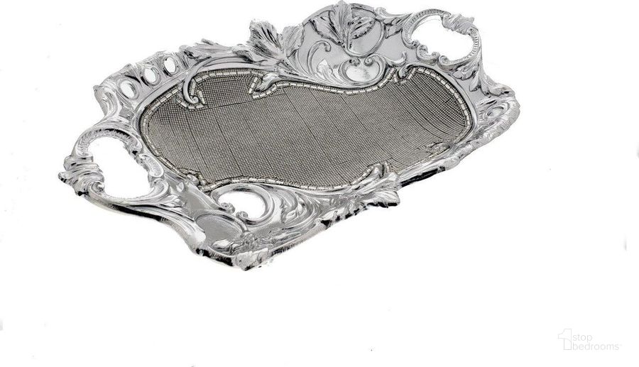 The appearance of Ceramic Chrome Plated Plate With Diamond Incrustation 16.5 X 10.6 X 4.2H designed by Amazing Rugs in the modern / contemporary interior design. This chrome piece of furniture  was selected by 1StopBedrooms from Ceramic Collection to add a touch of cosiness and style into your home. Sku: YS9245P. Product Type: Tray. Material: Ceramic. Image1