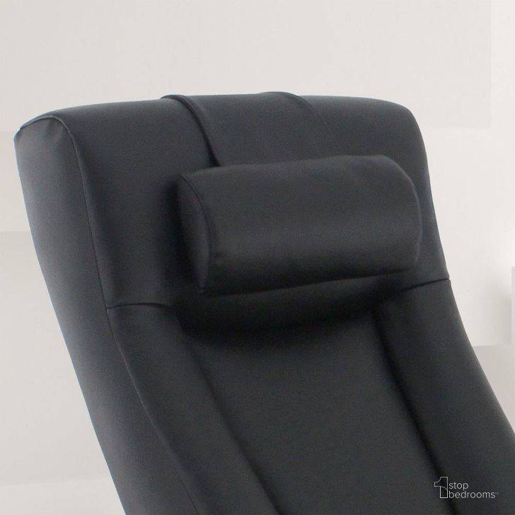 The appearance of Cervical Pillow In Black Top Grain Leather designed by Mac Motion Chair in the transitional interior design. This black piece of furniture  was selected by 1StopBedrooms from Cervical Collection to add a touch of cosiness and style into your home. Sku: MOCP-010. Material: Leather. Product Type: Living Room Chair. Image1