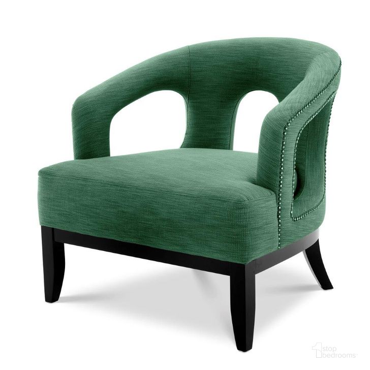 The appearance of Chair Adam Albin Green designed by Eichholtz in the modern / contemporary interior design. This green piece of furniture  was selected by 1StopBedrooms from Adam Collection to add a touch of cosiness and style into your home. Sku: A111127. Product Type: Arm Chair. Material: Brass. Image1