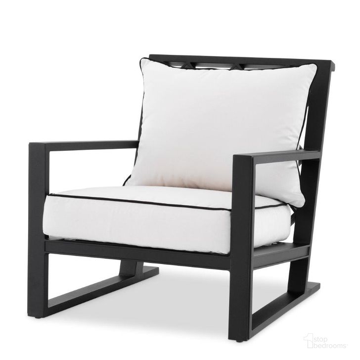 The appearance of Chair Como Outdoor Black designed by Eichholtz in the modern / contemporary interior design. This black piece of furniture  was selected by 1StopBedrooms from Como Collection to add a touch of cosiness and style into your home. Sku: 113641. Product Type: Outdoor Chair. Material: Canvas. Image1