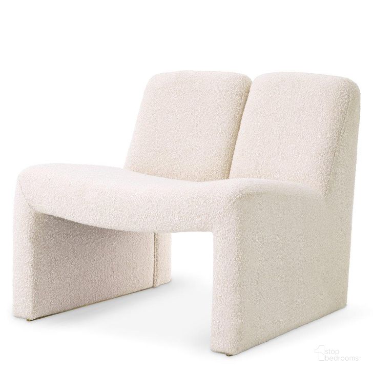 The appearance of Chair Macintosh Boucle Cream designed by Eichholtz in the modern / contemporary interior design. This cream piece of furniture  was selected by 1StopBedrooms from Macintosh Collection to add a touch of cosiness and style into your home. Sku: A116119. Material: Fabric. Product Type: Arm Chair. Image1
