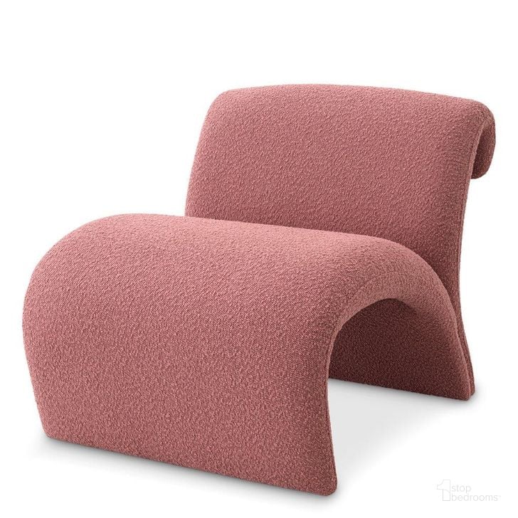 The appearance of Chair Vignola Boucle Rose designed by Eichholtz in the modern / contemporary interior design. This rose piece of furniture  was selected by 1StopBedrooms from Vignola Collection to add a touch of cosiness and style into your home. Sku: A117130. Product Type: Arm Chair. Image1