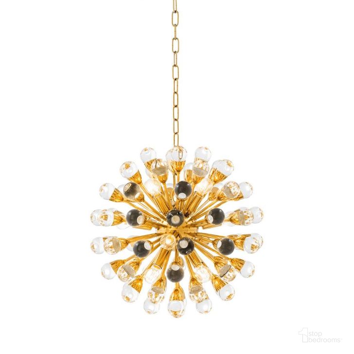 The appearance of Chandelier Anto S Gold Finish designed by Eichholtz in the modern / contemporary interior design. This gold piece of furniture  was selected by 1StopBedrooms from Anto Collection to add a touch of cosiness and style into your home. Sku: 110700UL. Material: Glass. Product Type: Chandelier. Image1