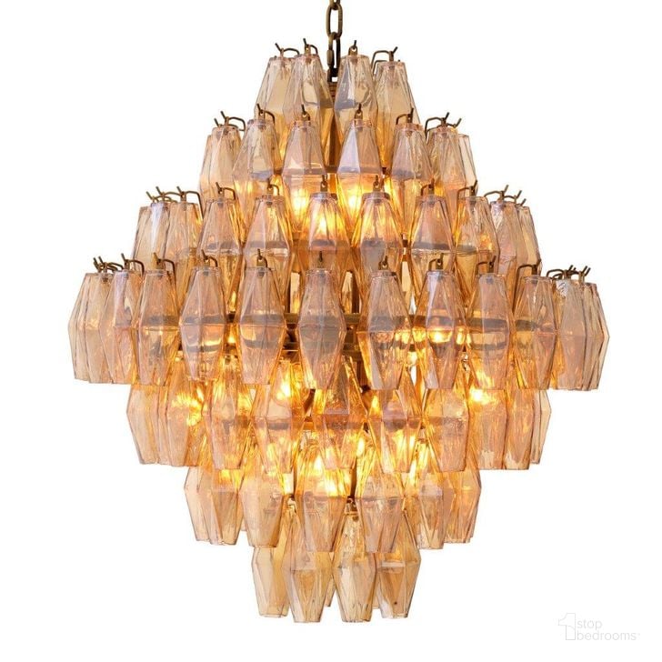 The appearance of Chandelier Benini L Antique Brass Finish Ul designed by Eichholtz in the modern / contemporary interior design. This brass piece of furniture  was selected by 1StopBedrooms from Benini Collection to add a touch of cosiness and style into your home. Sku: 115170AUL;115170BUL. Product Type: Chandelier. Image1