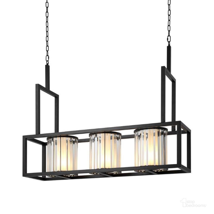 The appearance of Chandelier Carducci Black Finish designed by Eichholtz in the modern / contemporary interior design. This black piece of furniture  was selected by 1StopBedrooms from  to add a touch of cosiness and style into your home. Sku: 111106UL. Material: Glass. Product Type: Chandelier. Image1