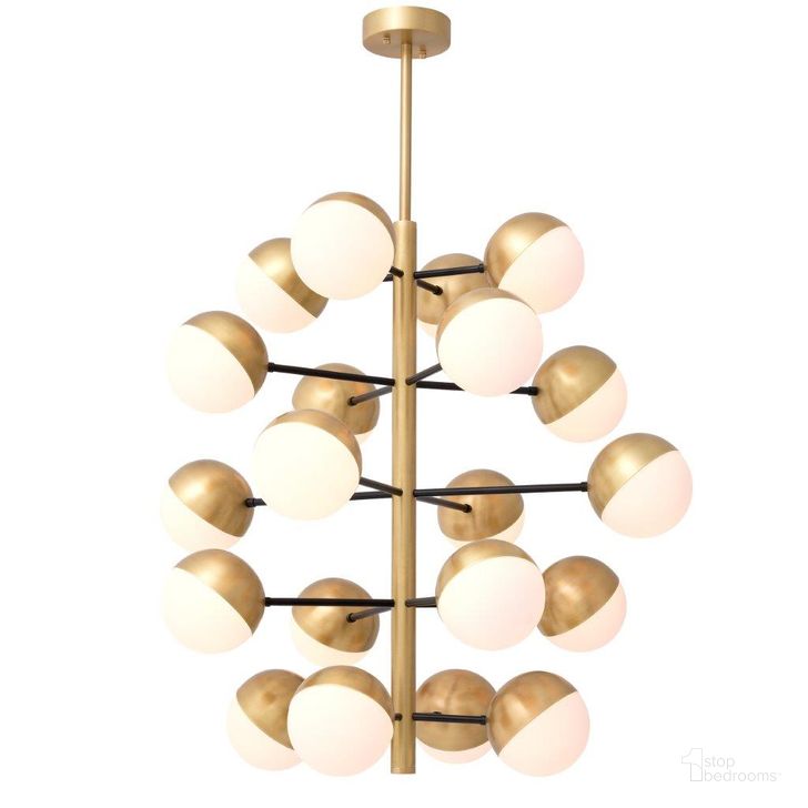 The appearance of Chandelier Cona L Antique Brass Finish Ul designed by Eichholtz in the modern / contemporary interior design. This brass piece of furniture  was selected by 1StopBedrooms from Cona Collection to add a touch of cosiness and style into your home. Sku: 114608AUL;114608BUL. Product Type: Chandelier. Image1