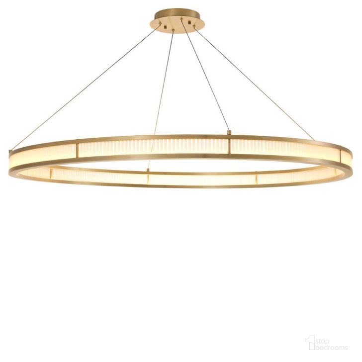 The appearance of Chandelier Damien Xl Antique Brass Finish designed by Eichholtz in the modern / contemporary interior design. This antique brass piece of furniture  was selected by 1StopBedrooms from Damien Collection to add a touch of cosiness and style into your home. Sku: 113901UL. Material: Glass. Product Type: Chandelier. Image1