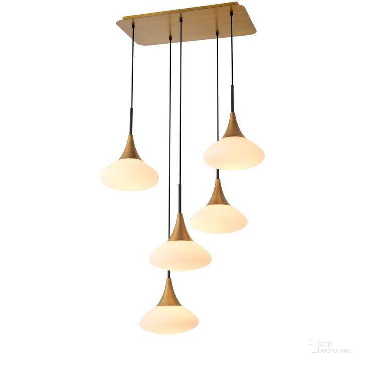 The appearance of Chandelier Duco L Antique Brass Finish Ul designed by Eichholtz in the modern / contemporary interior design. This brass piece of furniture  was selected by 1StopBedrooms from Duco Collection to add a touch of cosiness and style into your home. Sku: 115855AUL;115855BUL. Product Type: Chandelier. Image1