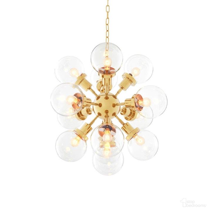 The appearance of Chandelier Ludlow Gold Finish Ul designed by Eichholtz in the modern / contemporary interior design. This gold piece of furniture  was selected by 1StopBedrooms from Ludlow Collection to add a touch of cosiness and style into your home. Sku: 111325AUL;111325BUL. Product Type: Chandelier. Image1