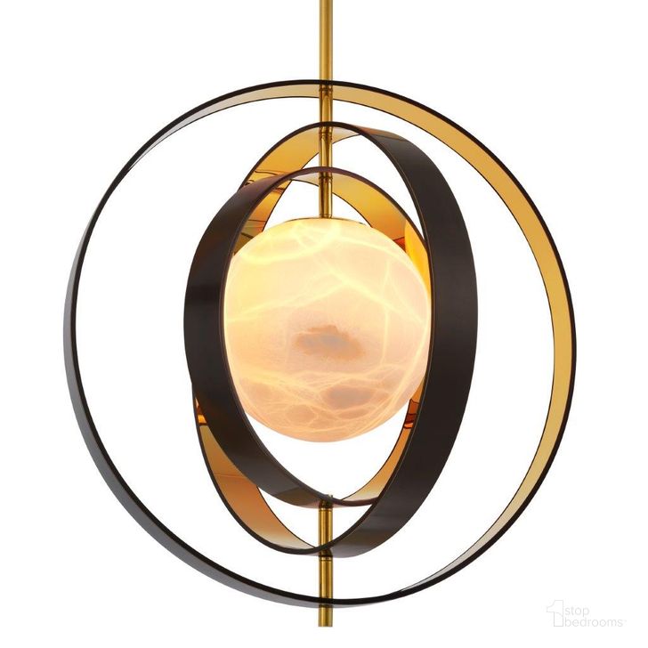 The appearance of Chandelier Pearl Gold Finish Ul designed by Eichholtz in the modern / contemporary interior design. This bronze piece of furniture  was selected by 1StopBedrooms from  to add a touch of cosiness and style into your home. Sku: 115029AUL;115029BUL. Product Type: Chandelier. Image1