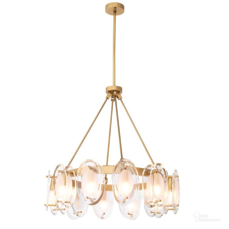 The appearance of Chandelier Sublime Antique Brass Finish Ul designed by Eichholtz in the modern / contemporary interior design. This antique brass piece of furniture  was selected by 1StopBedrooms from Sublime Collection to add a touch of cosiness and style into your home. Sku: 114592UL. Material: Glass. Product Type: Chandelier. Image1