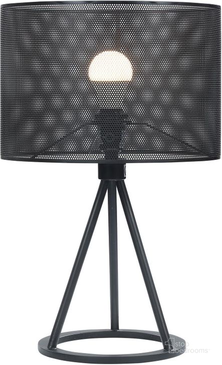 The appearance of Chapin Metal Mesh Shade Table Lamp Matte In Black designed by Coaster in the modern / contemporary interior design. This black piece of furniture  was selected by 1StopBedrooms from Chapin Collection to add a touch of cosiness and style into your home. Sku: 923300. Material: Metal. Product Type: Table Lamp. Image1