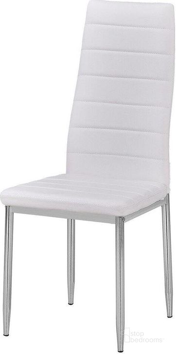 The appearance of Chapman Bi Cast Leather Dining Side Chair Set of 2 In White designed by Best Master Furniture in the modern / contemporary interior design. This white piece of furniture  was selected by 1StopBedrooms from Chapman Collection to add a touch of cosiness and style into your home. Sku: T245W. Material: Leather. Product Type: Side Chair.