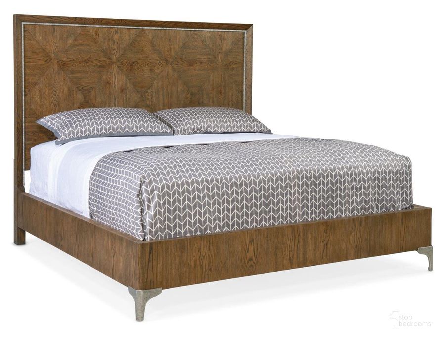 The appearance of Chapman California King Panel Bed designed by Hooker in the transitional interior design. This warm brown piece of furniture  was selected by 1StopBedrooms from Chapman Collection to add a touch of cosiness and style into your home. Sku: 6033-90263-85;6033-90267-85;6033-90268-85. Bed Type: Panel Bed. Product Type: Panel Bed. Bed Size: California King. Material: Wood Veneer. Image1