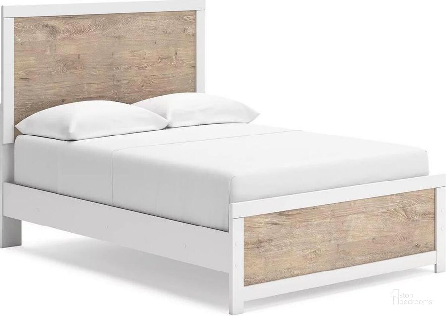 The appearance of Charbitt Full Panel Bed In Two-tone designed by Signature Design by Ashley in the transitional interior design. This two-tone piece of furniture  was selected by 1StopBedrooms from Charbitt Collection to add a touch of cosiness and style into your home. Sku: B2035-55;B2035-86. Bed Type: Panel Bed. Material: Wood. Product Type: Panel Bed. Bed Size: Full. Image1