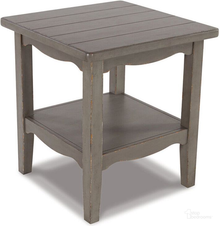 The appearance of Charina Antique Gray Square End Table designed by Signature Design by Ashley in the traditional interior design. This antique gray piece of furniture  was selected by 1StopBedrooms from Charina Collection to add a touch of cosiness and style into your home. Sku: T784-2. Material: Wood. Product Type: End Table. Image1