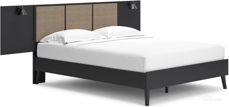 The appearance of Charlang Queen Panel Platform Bed with 2 Extensions In Two-tone designed by Signature Design by Ashley in the modern / contemporary interior design. This two-tone piece of furniture  was selected by 1StopBedrooms from Charlang Collection to add a touch of cosiness and style into your home. Sku: EB1198-113;EB1198-157;EB1198-102. Bed Type: Platform Bed. Material: Wood. Product Type: Platform Bed. Bed Size: Queen. Image1
