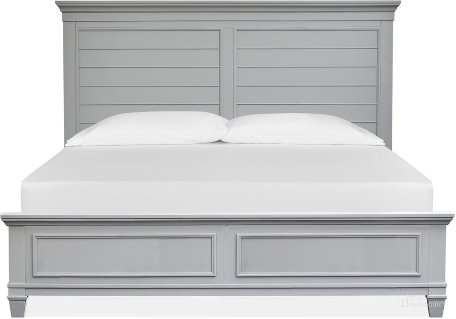 The appearance of Charleston Complete California King Panel Bed In Grey designed by Magnussen in the  interior design. This grey piece of furniture  was selected by 1StopBedrooms from Charleston Collection to add a touch of cosiness and style into your home. Sku: B5611-64FGY;B5611-64HGY;B5611-74RGY. Bed Type: Panel Bed. Product Type: Panel Bed. Bed Size: California King. Material: MDF. Image1