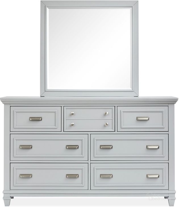 The appearance of Charleston Drawer Dresser In Grey designed by Magnussen in the  interior design. This grey piece of furniture  was selected by 1StopBedrooms from Charleston Collection to add a touch of cosiness and style into your home. Sku: B5611-20GY. Product Type: Dresser. Material: MDF. Image1