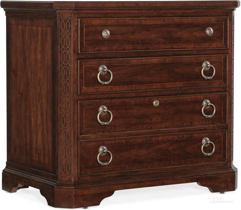 The appearance of Charleston Lateral File In Cherry designed by Hooker in the traditional interior design. This cherry piece of furniture  was selected by 1StopBedrooms from Charleston Collection to add a touch of cosiness and style into your home. Sku: 6750-10466-85. Material: Wood. Product Type: Lateral Filing Cabinet. Image1
