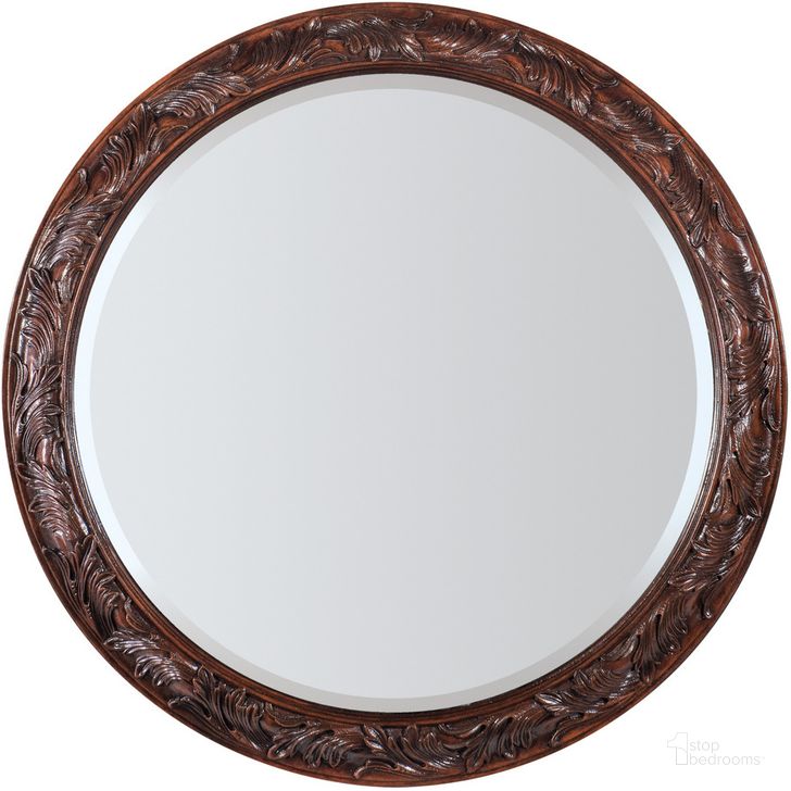 The appearance of Charleston Round Mirror In Dark Brown designed by Hooker in the traditional interior design. This dark brown piece of furniture  was selected by 1StopBedrooms from Charleston Collection to add a touch of cosiness and style into your home. Sku: 6750-90007-85. Product Type: Mirror. Material: Resin. Image1