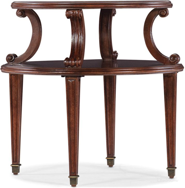 The appearance of Charleston Side Table In Dark Brown designed by Hooker in the traditional interior design. This dark brown piece of furniture  was selected by 1StopBedrooms from Charleston Collection to add a touch of cosiness and style into your home. Sku: 6750-80116-85. Product Type: Side Table. Material: Resin. Image1