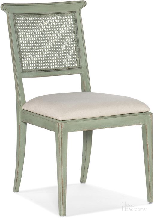 The appearance of Charleston Upholstered Seat Side Chair Set of 2 In Beige designed by Hooker in the traditional interior design. This beige piece of furniture  was selected by 1StopBedrooms from Charleston Collection to add a touch of cosiness and style into your home. Sku: 6750-75410-32. Material: Fabric. Product Type: Side Chair. Image1