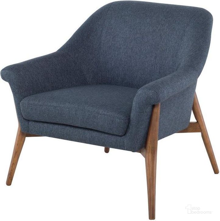 The appearance of Charlize Denim Tweed Fabric Occasional Chair designed by Nuevo in the modern / contemporary interior design. This denim piece of furniture  was selected by 1StopBedrooms from Charlize Collection to add a touch of cosiness and style into your home. Sku: HGSC385. Material: Fabric. Product Type: Accent Chair. Image1