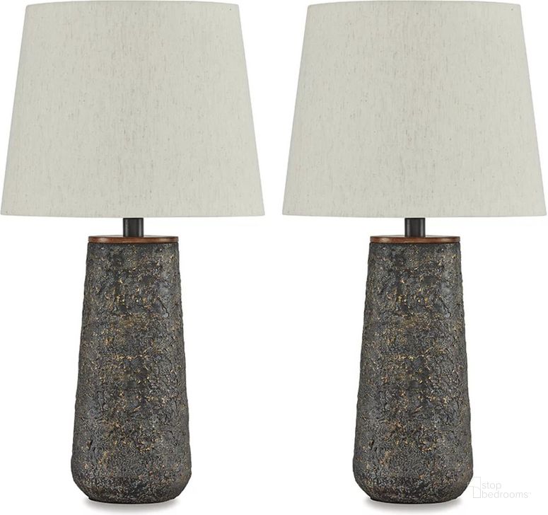 The appearance of Chaston Antique Bronze Finish Metal Table Lamp Set Of 2 designed by Signature Design by Ashley in the transitional interior design. This antique bronze piece of furniture  was selected by 1StopBedrooms from Chaston Collection to add a touch of cosiness and style into your home. Sku: L204474. Material: Wood. Product Type: Table Lamp. Image1