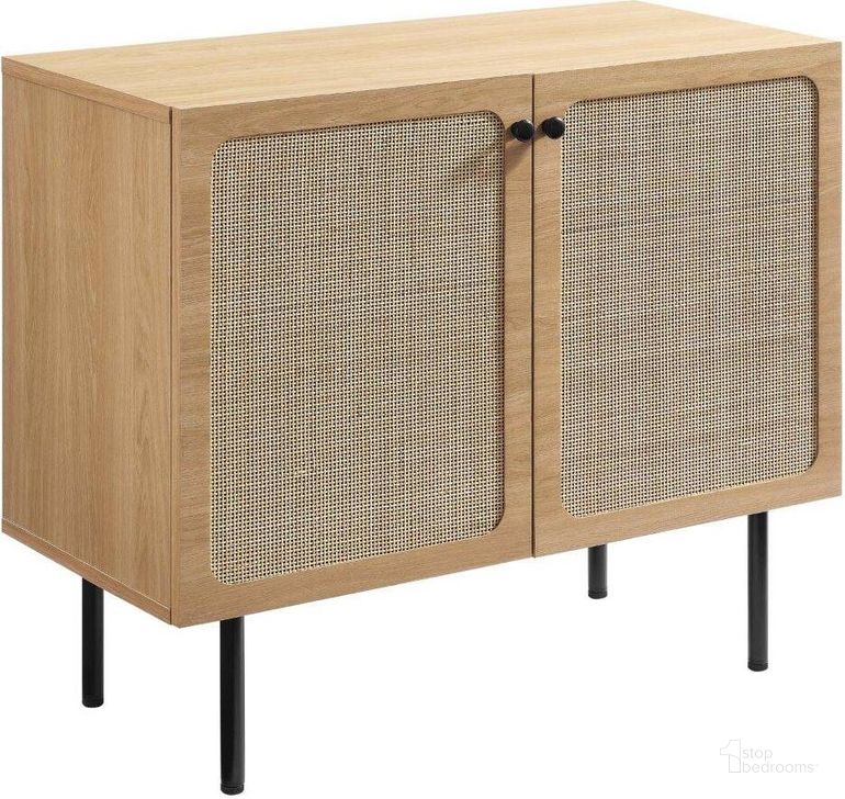 The appearance of Chaucer Accent Cabinet In Oak designed by Modway in the modern / contemporary interior design. This oak piece of furniture  was selected by 1StopBedrooms from Chaucer Collection to add a touch of cosiness and style into your home. Sku: EEI-6200-OAK. Material: Wood. Product Type: Accent Cabinet. Image1