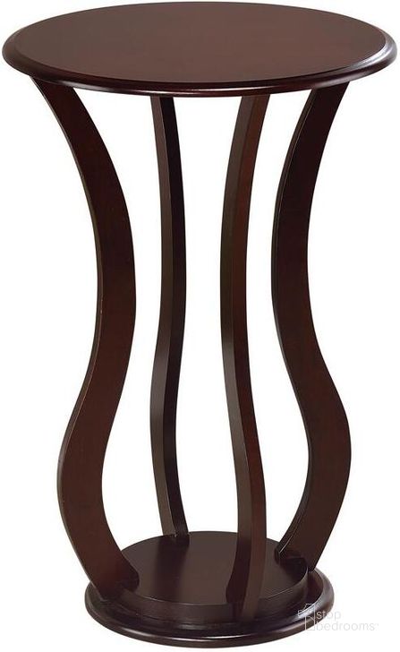 The appearance of Cherry Plant Stand 900934 designed by Coaster in the transitional interior design. This brown piece of furniture  was selected by 1StopBedrooms from Cherry Collection to add a touch of cosiness and style into your home. Sku: 900934. Material: Wood. Product Type: Plant Stand. Image1