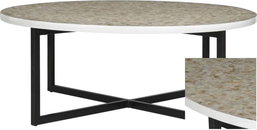 The appearance of Cheyenne Cream Coffee Table TRB1001E designed by Safavieh in the modern / contemporary interior design. This cream piece of furniture  was selected by 1StopBedrooms from Cheyenne Collection to add a touch of cosiness and style into your home. Sku: TRB1001E. Product Type: Coffee Table. Image1