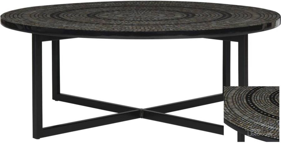 The appearance of Cheyenne Gray Coffee Table designed by Safavieh in the traditional interior design. This black piece of furniture  was selected by 1StopBedrooms from Cheyenne Collection to add a touch of cosiness and style into your home. Sku: TRB1001G. Product Type: Coffee Table. Image1