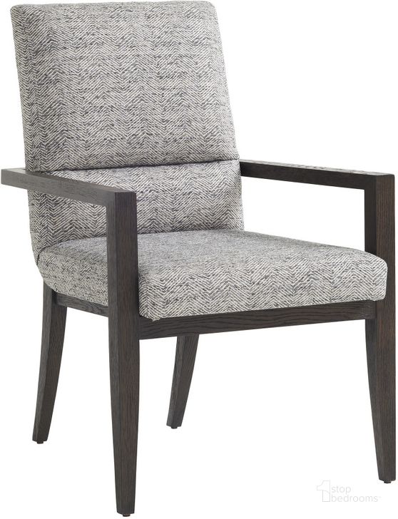 The appearance of Chiapas Mocha Arm Chair 0qb24300449 designed by Artisan Elegance in the transitional interior design. This gray piece of furniture  was selected by 1StopBedrooms from Chiapas Collection to add a touch of cosiness and style into your home. Sku: 01-0930-883-40. Product Type: Arm Chair. Image1