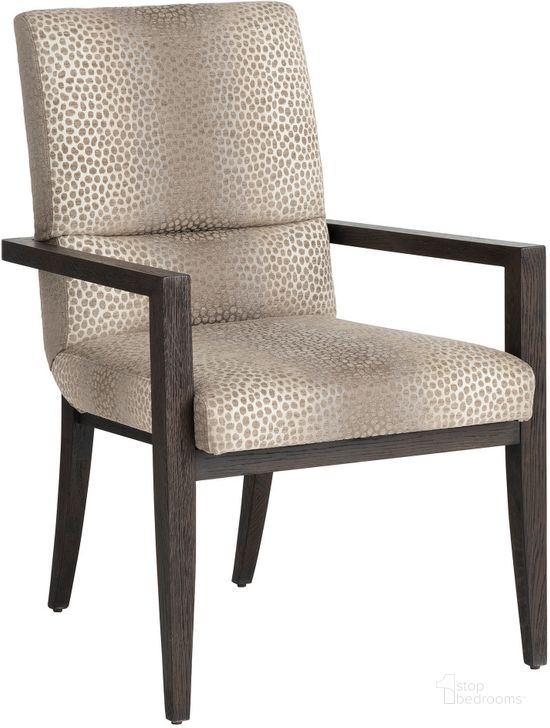 The appearance of Chiapas Mocha Arm Chair 0qb24472504 designed by Artisan Elegance in the transitional interior design. This cream piece of furniture  was selected by 1StopBedrooms from Chiapas Collection to add a touch of cosiness and style into your home. Sku: 01-0930-883-42. Product Type: Arm Chair. Image1
