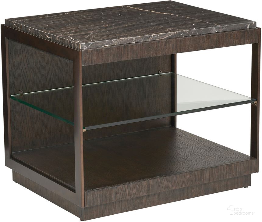The appearance of Chiapas Mocha End Table 0qb24472500 designed by Artisan Elegance in the modern / contemporary interior design. This mocha piece of furniture  was selected by 1StopBedrooms from Chiapas Collection to add a touch of cosiness and style into your home. Sku: 01-0930-955. Product Type: End Table. Image1