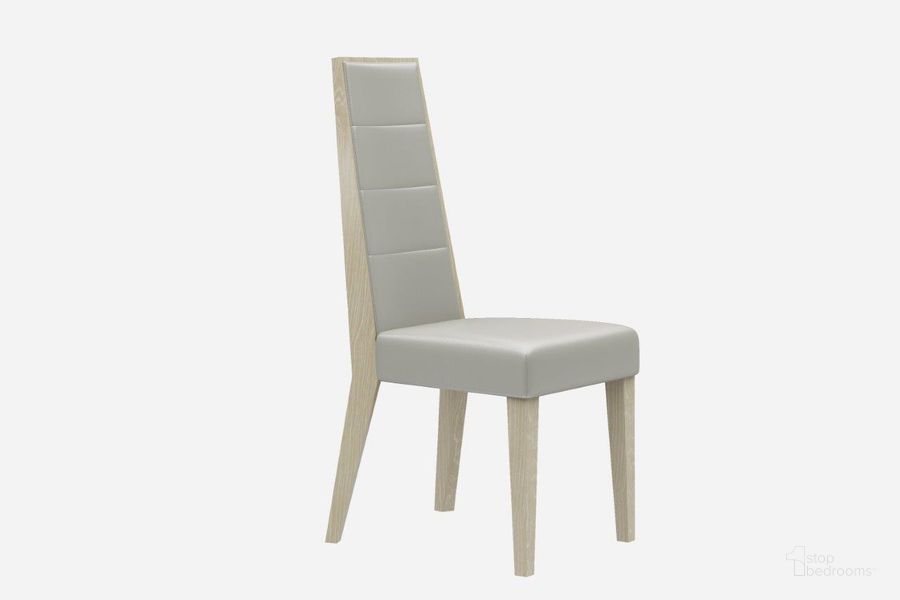 The appearance of Chiara Dining Chair Set Of 2 In Light Walnut And Grey designed by J&M in the modern / contemporary interior design. This grey and walnut piece of furniture  was selected by 1StopBedrooms from Chiara Collection to add a touch of cosiness and style into your home. Sku: 18754-DC. Product Type: Dining Chair. Material: MDF. Image1