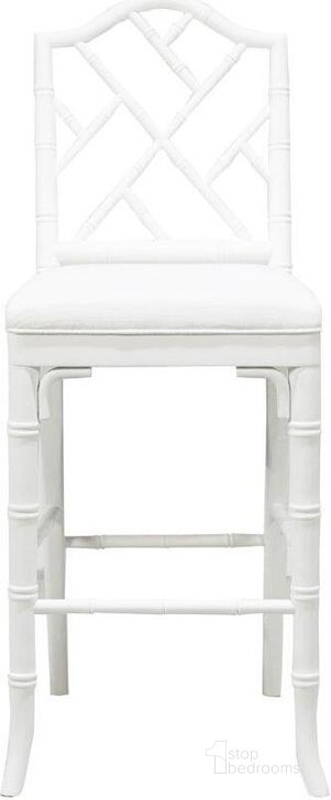 White chippendale deals counter stool