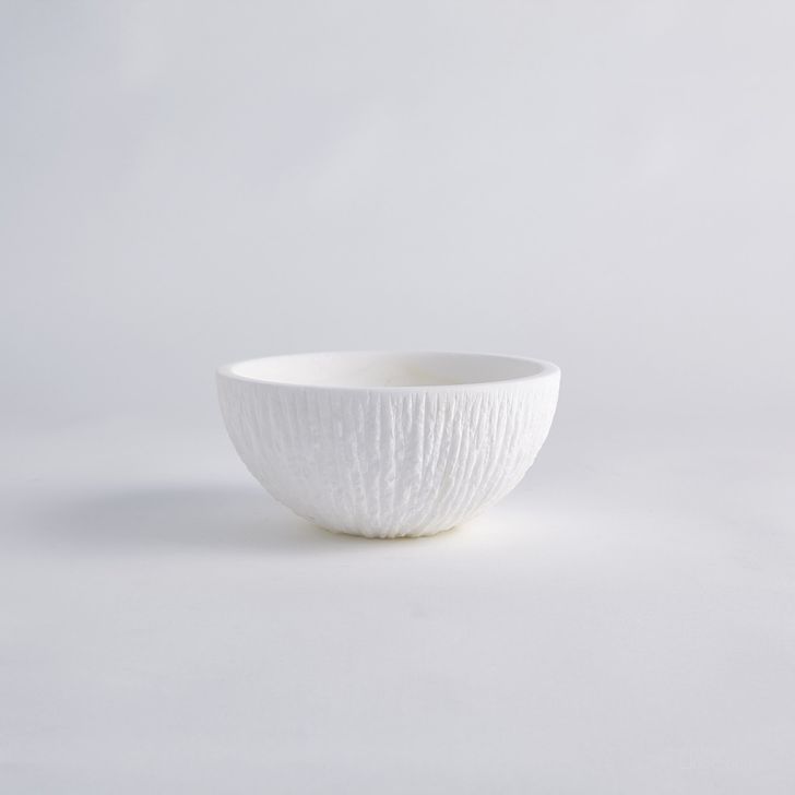 The appearance of Chiseled Alabaster Medium Bowl In White designed by Global Views in the modern / contemporary interior design. This white piece of furniture  was selected by 1StopBedrooms from Chiseled Collection to add a touch of cosiness and style into your home. Sku: 7.30146. Product Type: Bowl. Material: Alabaster. Image1