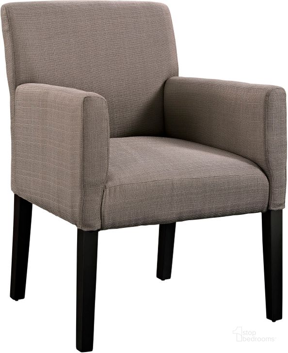 The appearance of Chloe Gray Upholstered Fabric Arm Chair designed by Modway in the modern / contemporary interior design. This gray piece of furniture  was selected by 1StopBedrooms from Chloe Collection to add a touch of cosiness and style into your home. Sku: EEI-1045-GRY. Material: Wood. Product Type: Living Room Chair. Image1