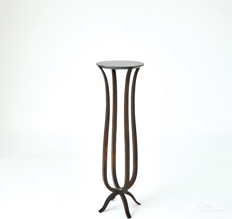 The appearance of Chorda Medium Pedestal In Bronze designed by Global Views in the modern / contemporary interior design. This black piece of furniture  was selected by 1StopBedrooms from Chorda Collection to add a touch of cosiness and style into your home. Sku: 9.93858. Product Type: Pedestal. Material: Iron. Image1