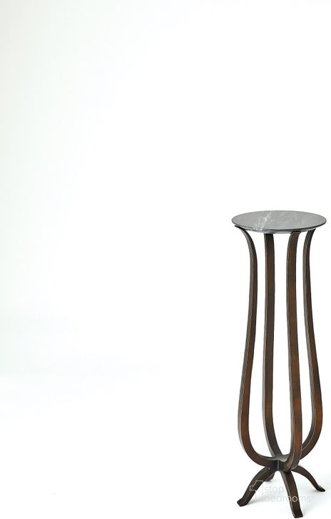 The appearance of Chorda Small Pedestal In Bronze designed by Global Views in the modern / contemporary interior design. This black piece of furniture  was selected by 1StopBedrooms from Chorda Collection to add a touch of cosiness and style into your home. Sku: 9.93859. Product Type: Pedestal. Material: Iron. Image1