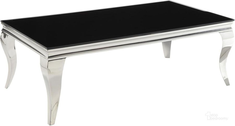 The appearance of Chrome and Black Glass Top Coffee Table designed by Coaster in the modern / contemporary interior design. This black piece of furniture  was selected by 1StopBedrooms from Coffee Tables Collection to add a touch of cosiness and style into your home. Sku: 705018B1;705018B2;705018B3. Material: Glass. Product Type: Coffee Table. Table Top Shape: Rectangular. Image1