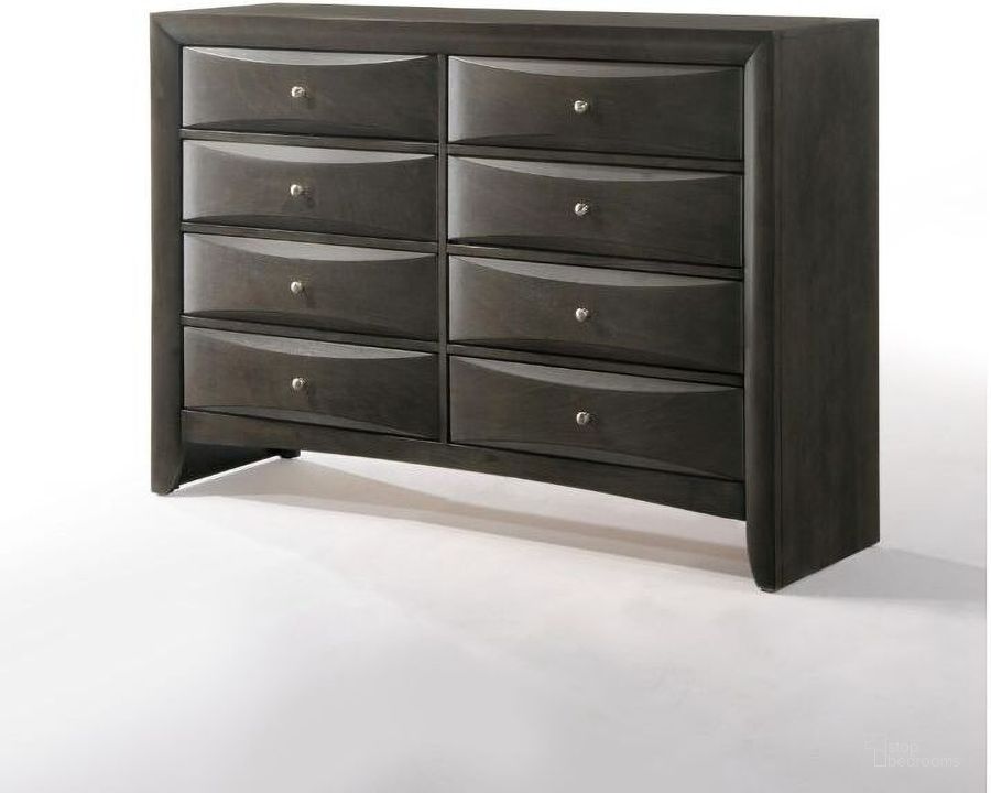 The appearance of Chrysostome Gray Dresser designed by Bennett Interiors in the transitional interior design. This gray piece of furniture  was selected by 1StopBedrooms from Chrysostome Collection to add a touch of cosiness and style into your home. Sku: 22706. Material: Wood. Product Type: Dresser. Image1