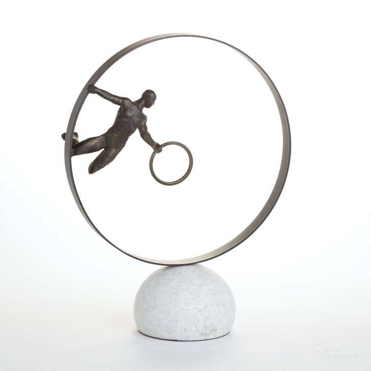 The appearance of Circle In Circle Man designed by Global Views in the modern / contemporary interior design. This bronze piece of furniture  was selected by 1StopBedrooms from Circle Collection to add a touch of cosiness and style into your home. Sku: 8.81683. Product Type: Decorative Accessory. Material: Iron. Image1