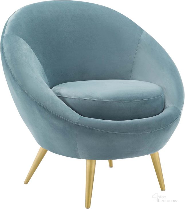 The appearance of Circuit Light Blue Performance Velvet Accent Chair designed by Modway in the modern / contemporary interior design. This light blue piece of furniture  was selected by 1StopBedrooms from Circuit Collection to add a touch of cosiness and style into your home. Sku: EEI-3461-LBU. Material: Wood. Product Type: Accent Chair. Image1