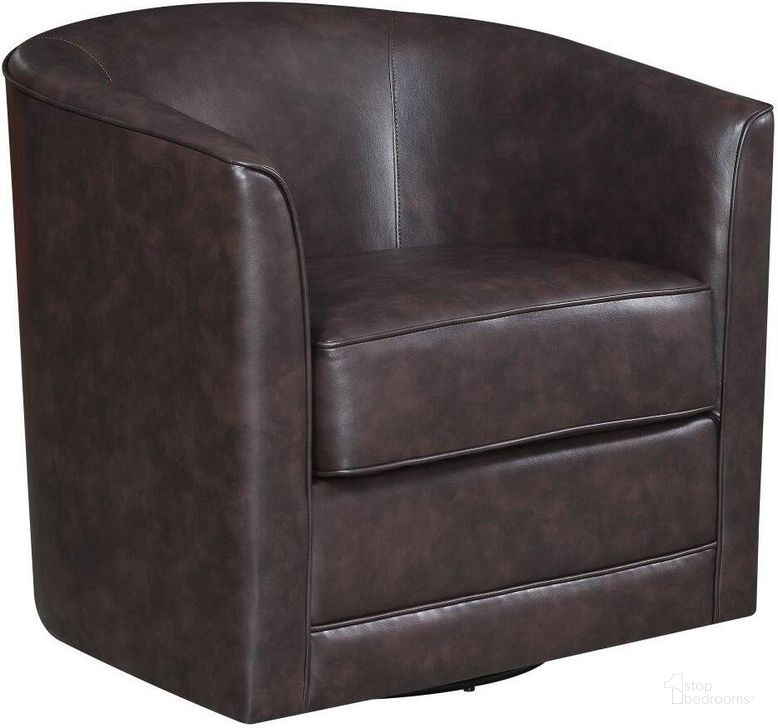 The appearance of Clairvaux Chocolate Brown Accent Chair designed by Artisan Elegance in the modern / contemporary interior design. This chocolate brown piece of furniture  was selected by 1StopBedrooms from Clairvaux Collection to add a touch of cosiness and style into your home. Sku: U5029C-04-65A. Material: Wood. Product Type: Accent Chair. Image1