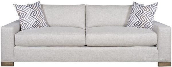 The appearance of Claremont Sleep Sofa In Gray designed by Vanguard Furniture in the transitional interior design. This gray piece of furniture  was selected by 1StopBedrooms from Claremont Collection to add a touch of cosiness and style into your home. Sku: 654-2SS_153140_W-AJ_MidBlock. Material: Polyester. Product Type: Sofa Sleeper. Image1