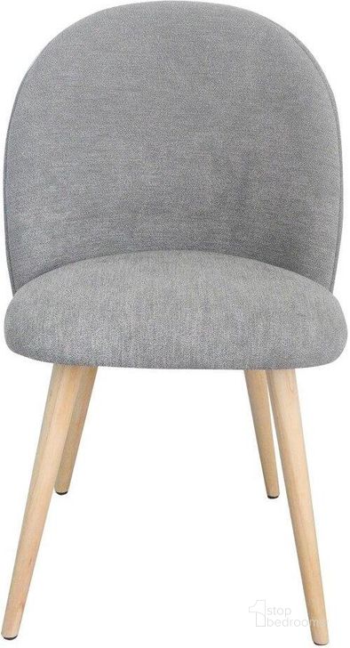 The appearance of Clarissa Dining Chair In Grey designed by Moes Home in the modern / contemporary interior design. This grey piece of furniture  was selected by 1StopBedrooms from Clarissa Collection to add a touch of cosiness and style into your home. Sku: JW-1002-15. Material: Fabric. Product Type: Dining Chair. Image1