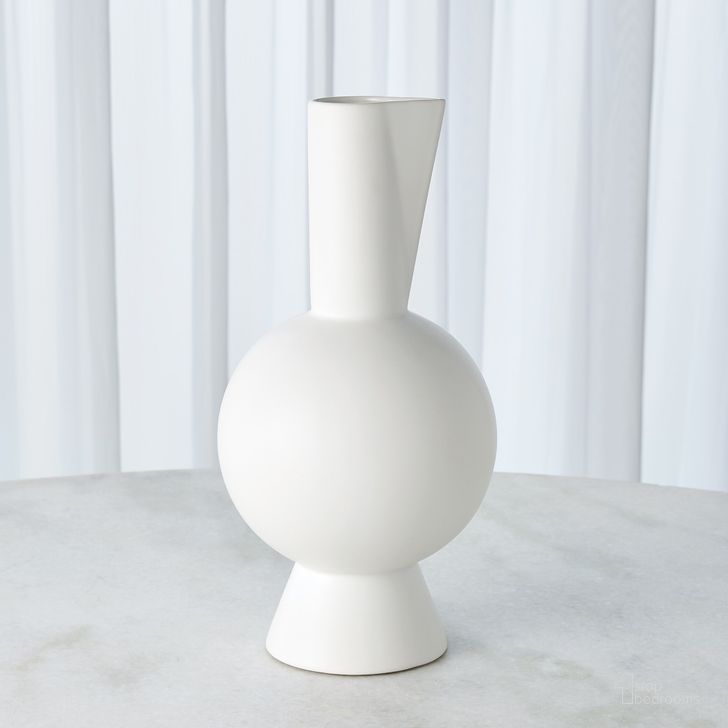 The appearance of Classic Pitcher In Matte White designed by Global Views in the modern / contemporary interior design. This white piece of furniture  was selected by 1StopBedrooms from Classic Collection to add a touch of cosiness and style into your home. Sku: 1.1078. Material: Ceramic. Product Type: Decorative Accessory. Image1